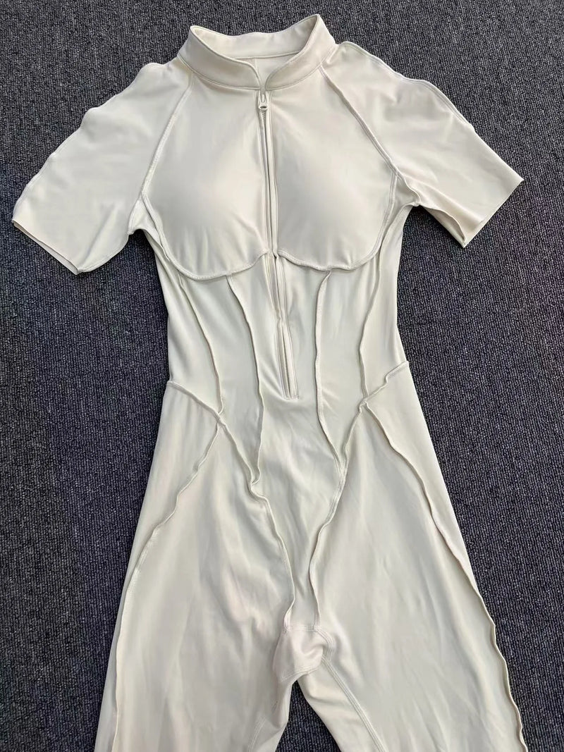 Sleek Zip-Front Jumpsuit