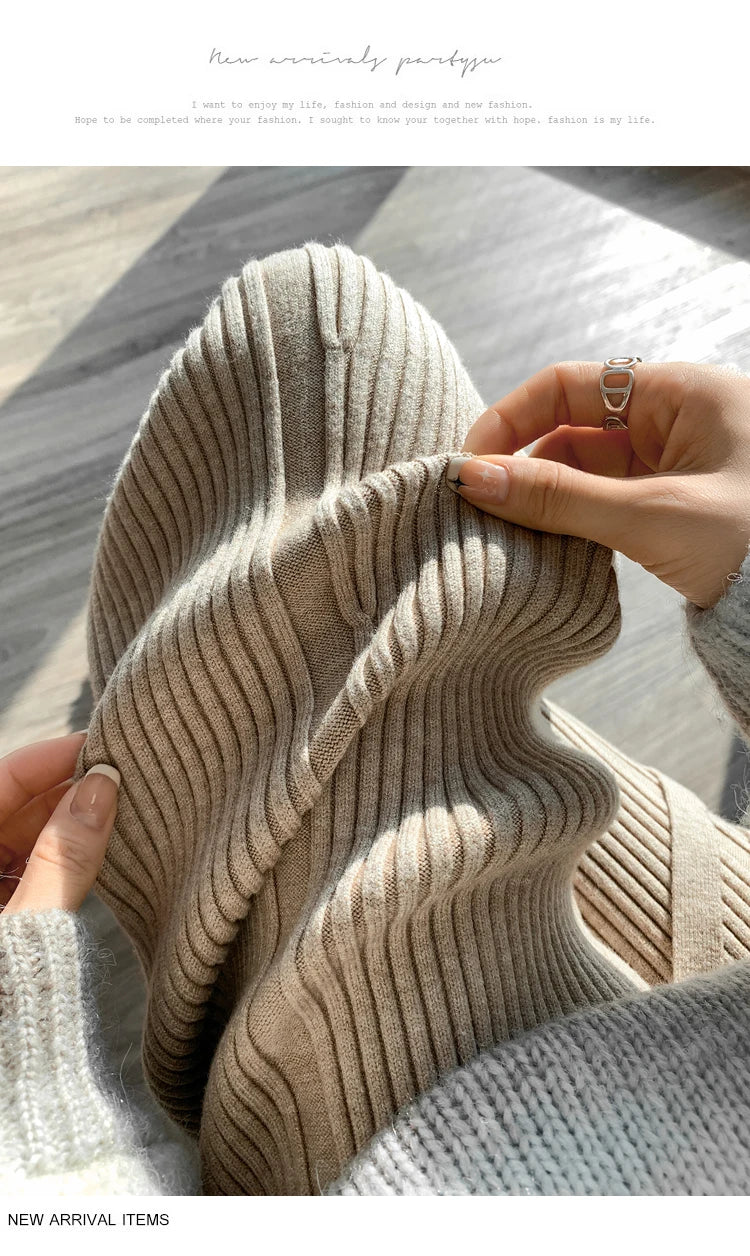 Ribbed Flare Knit Pants