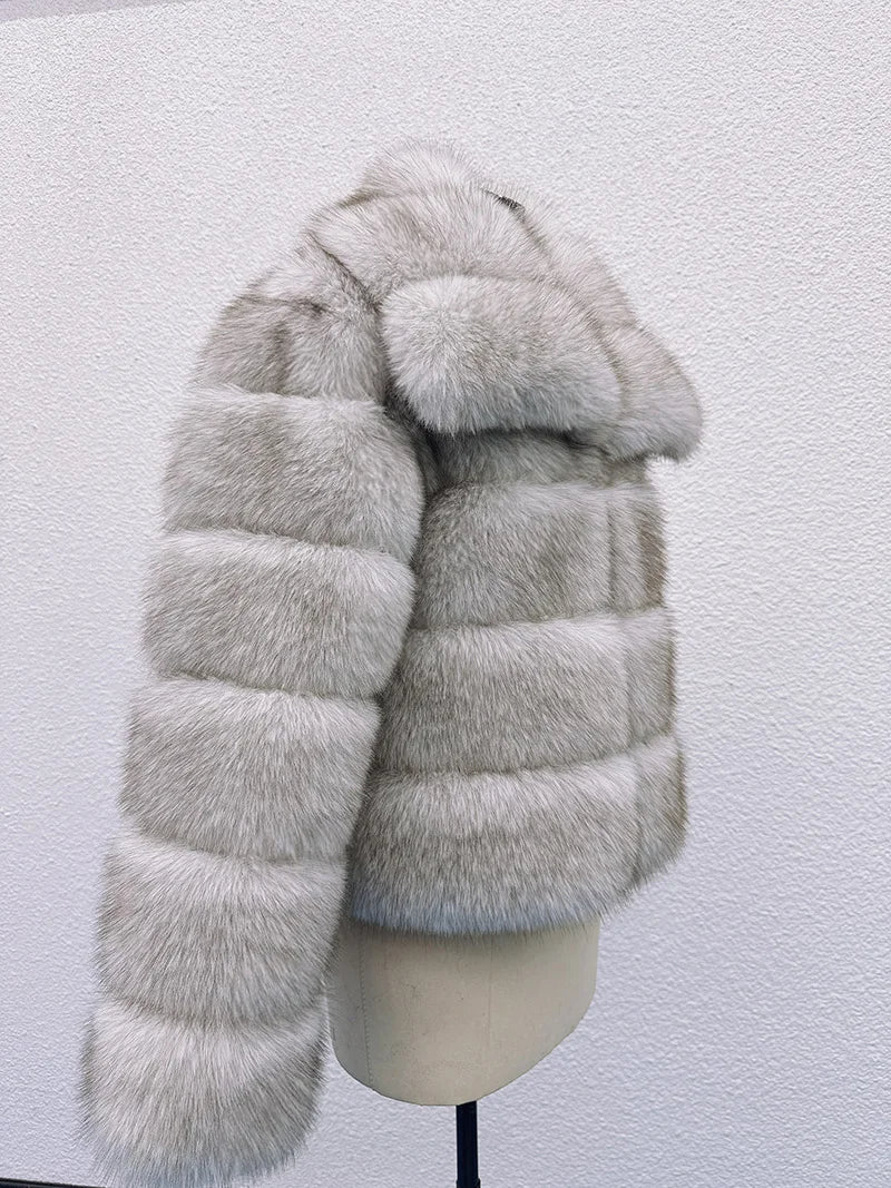 Luxe Tiered Fur Jacket