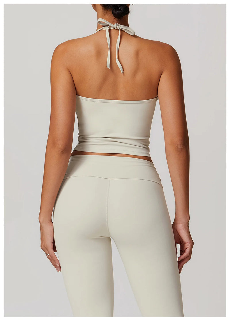 Halter Neck Active Crop Top