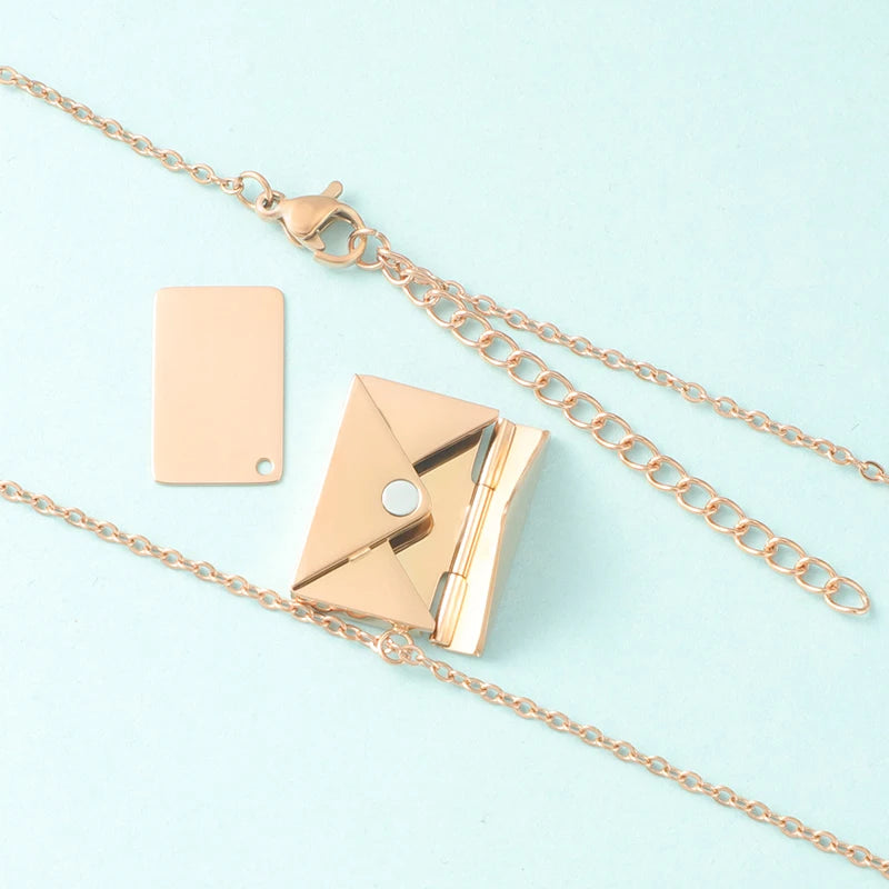 Love Letter Envelope Pendant Necklace