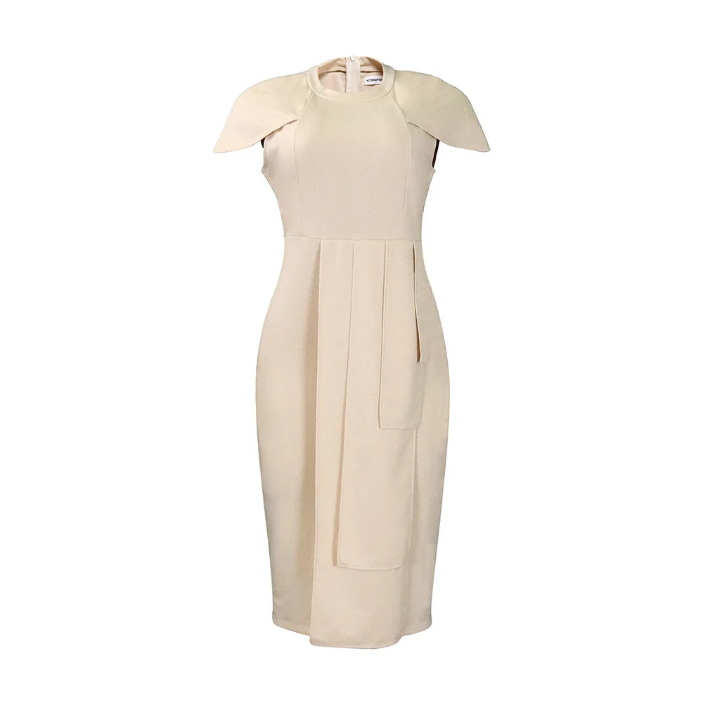 Chic Black Midi Pencil Dress