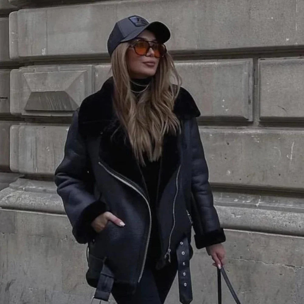 Urban Luxe Shearling Jacket