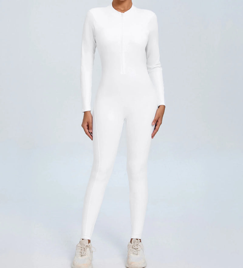 Backless SculptFit Long Sleeve Jumpsuit