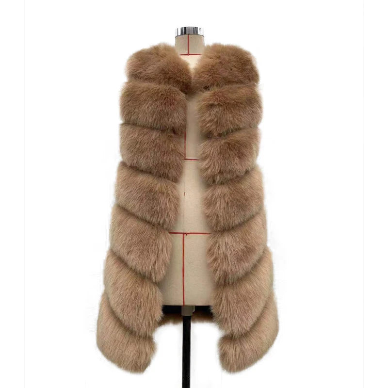 Luxe Cascade Fox Fur Vest