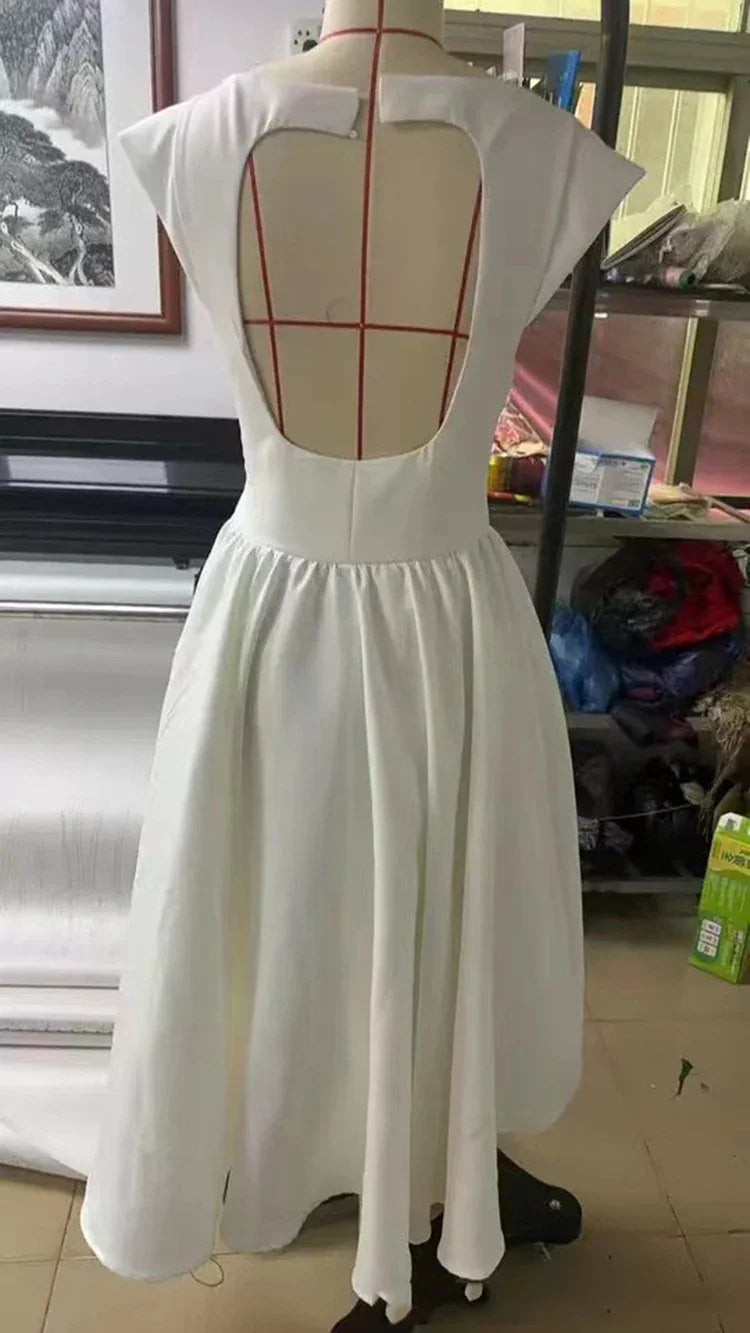Elegant Midi A-Line Dress