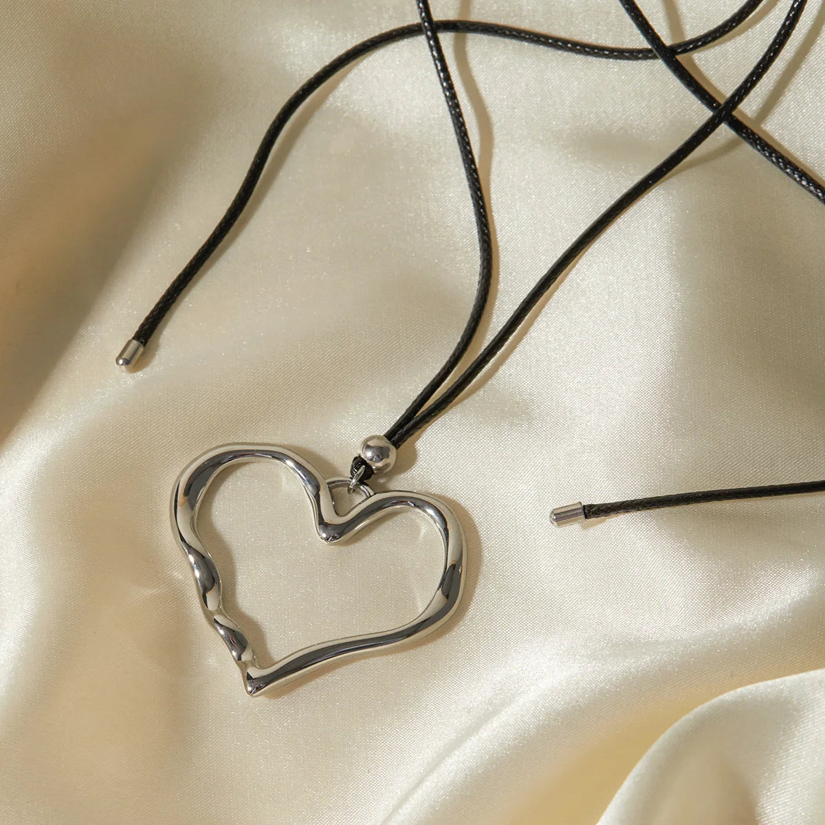 Open Heart Pendant Necklace
