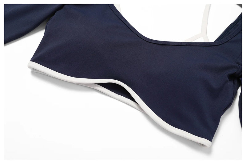 Square Neck Long Sleeve Leggings Set