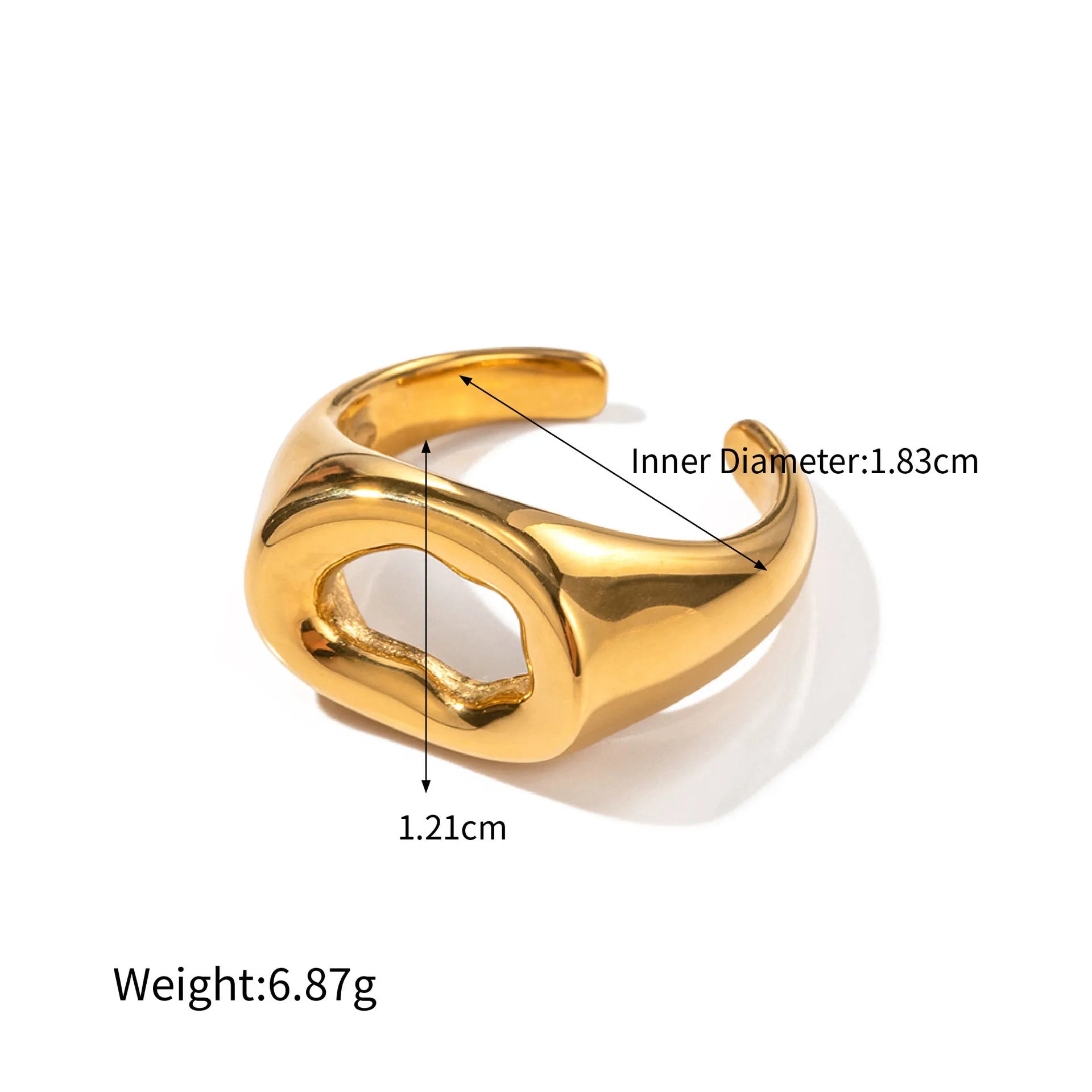 Molten Cutout Signet Ring