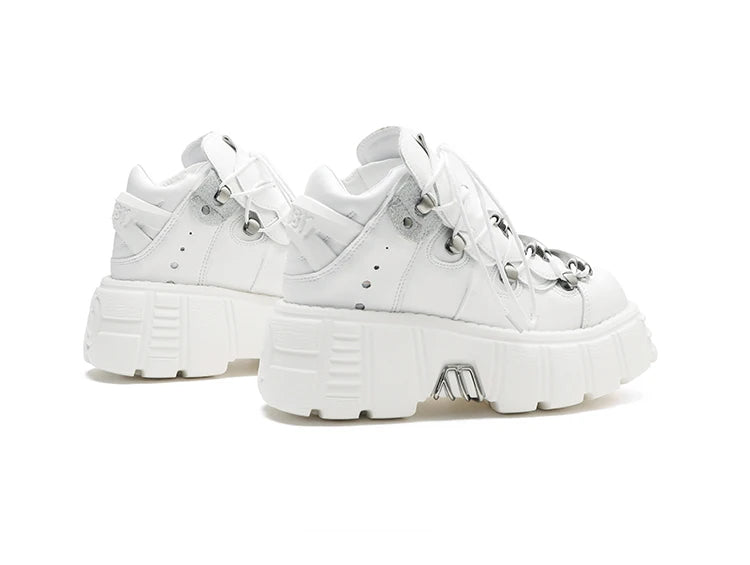 Gothic Platform Metal Sneakers