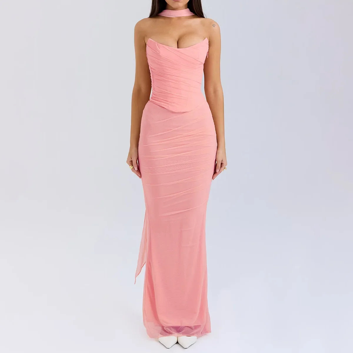Strapless Bodycon Maxi Dress