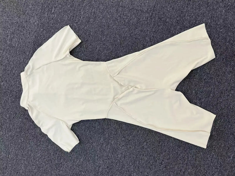 Short-Sleeve Zip Romper