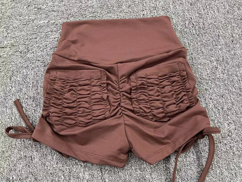 High Waist Scrunch Workout Shorts