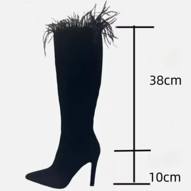 Plush Over-the-Knee Boots