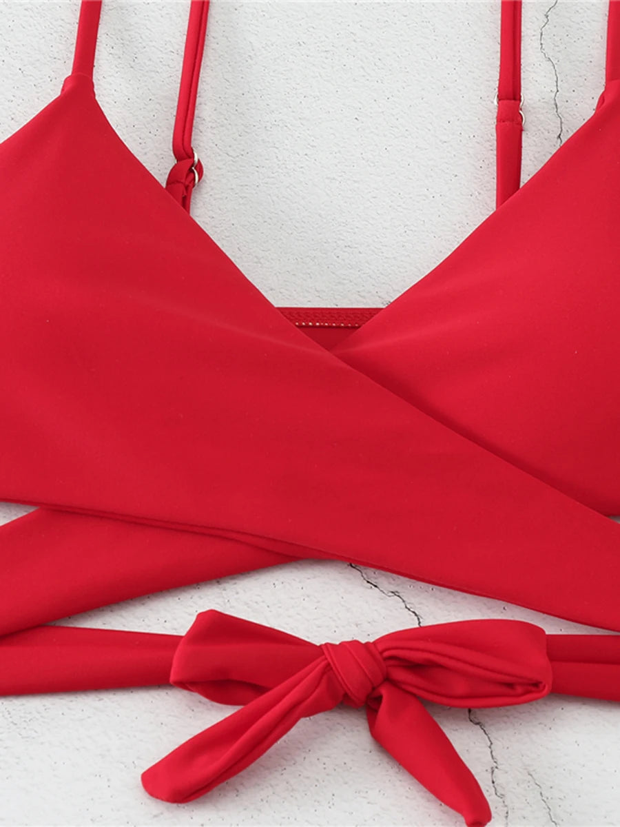 Cutout Wrap One-Piece Swimsuit