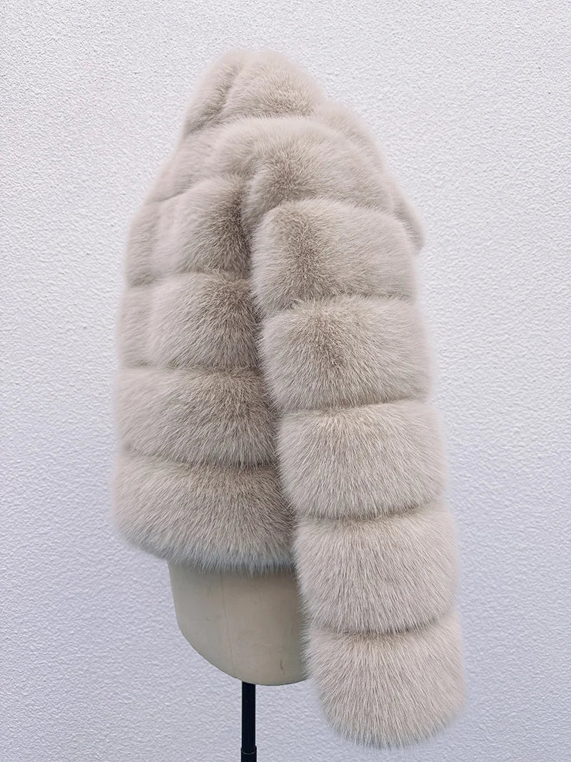 Luxe Tiered Fur Jacket