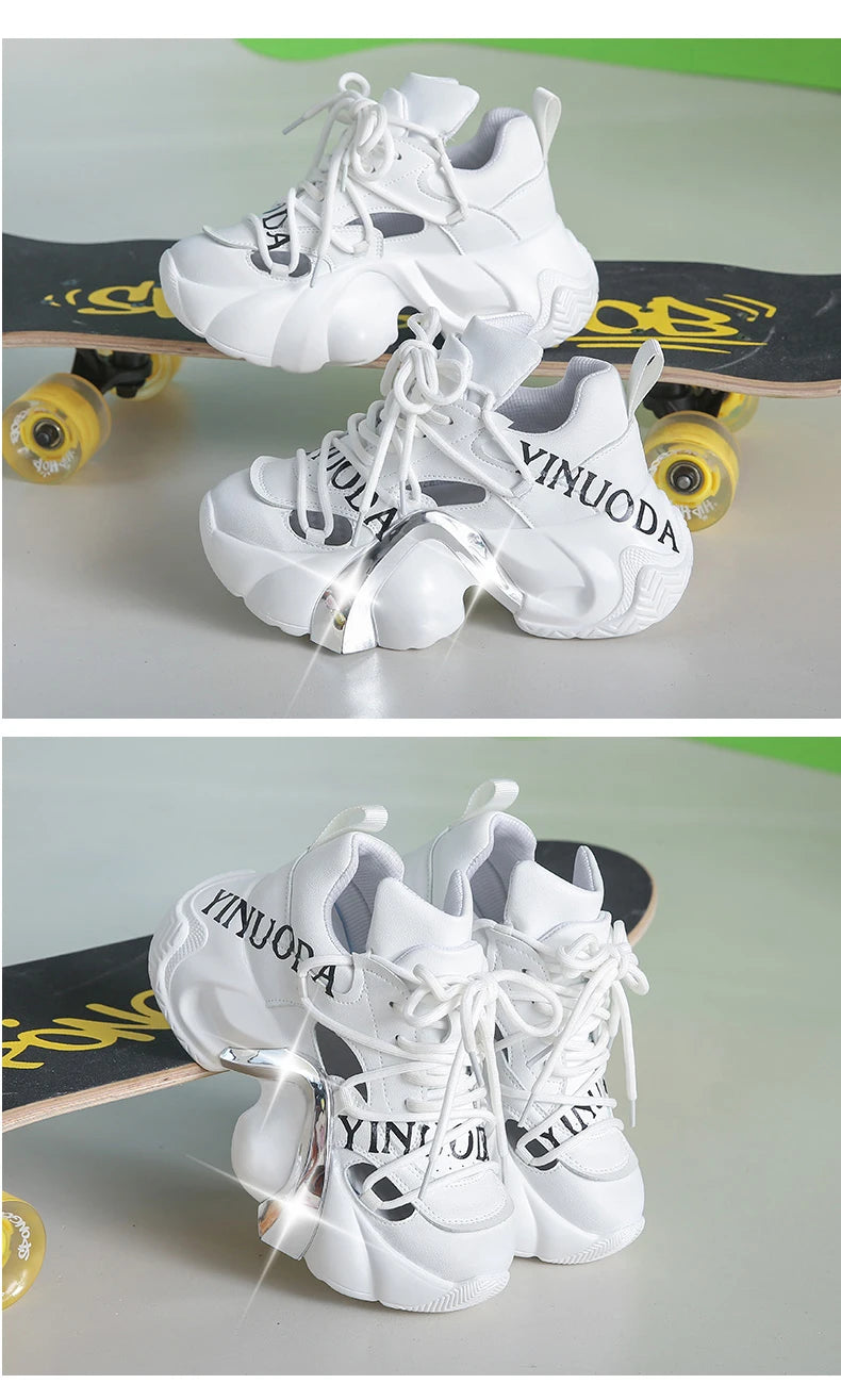 Metallic Arch Platform Sneakers