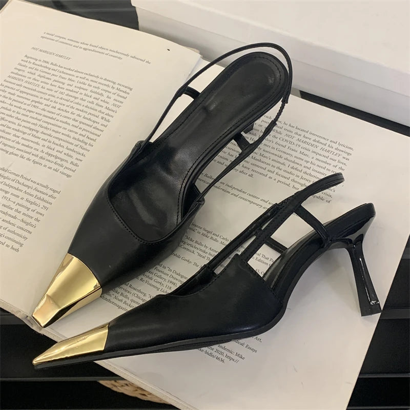 Gilded Edge Slingbacks
