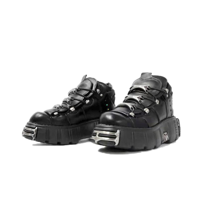 Gothic Platform Metal Sneakers
