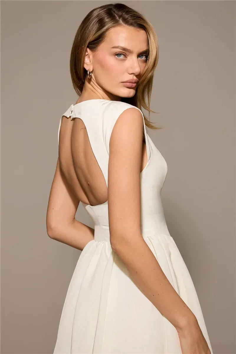 Elegant Midi A-Line Dress