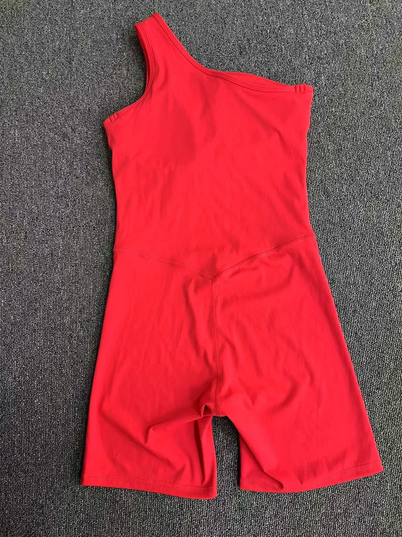 One-Shoulder Active Romper