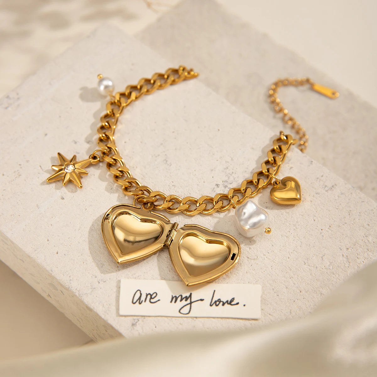 Heart Charm Bracelet
