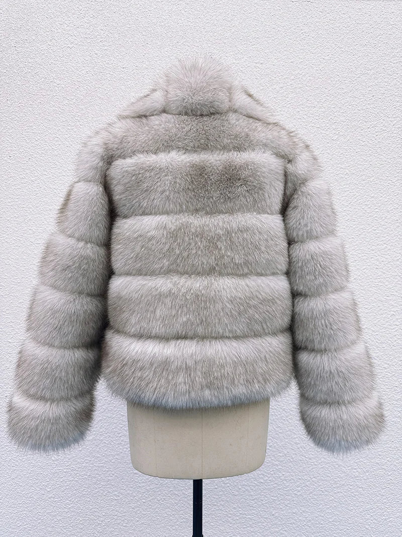 Luxe Tiered Fur Jacket