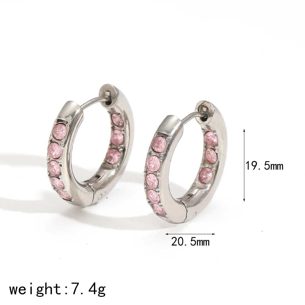 Mini Pavé Huggie Hoop Earrings