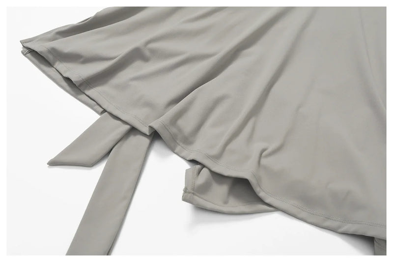 Athletic Wrap Skort Romper