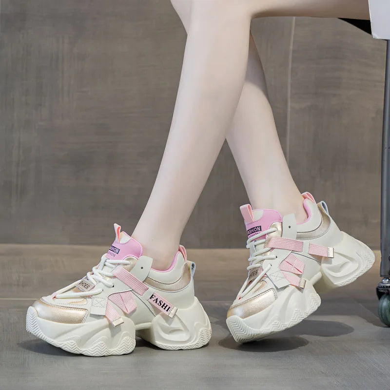 Chunky Contrast Street Sneakers