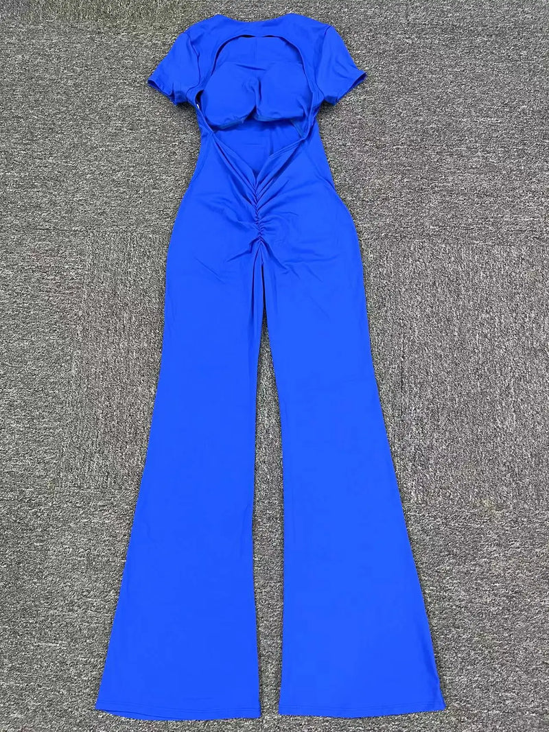 Flared Workout Jumpsuit