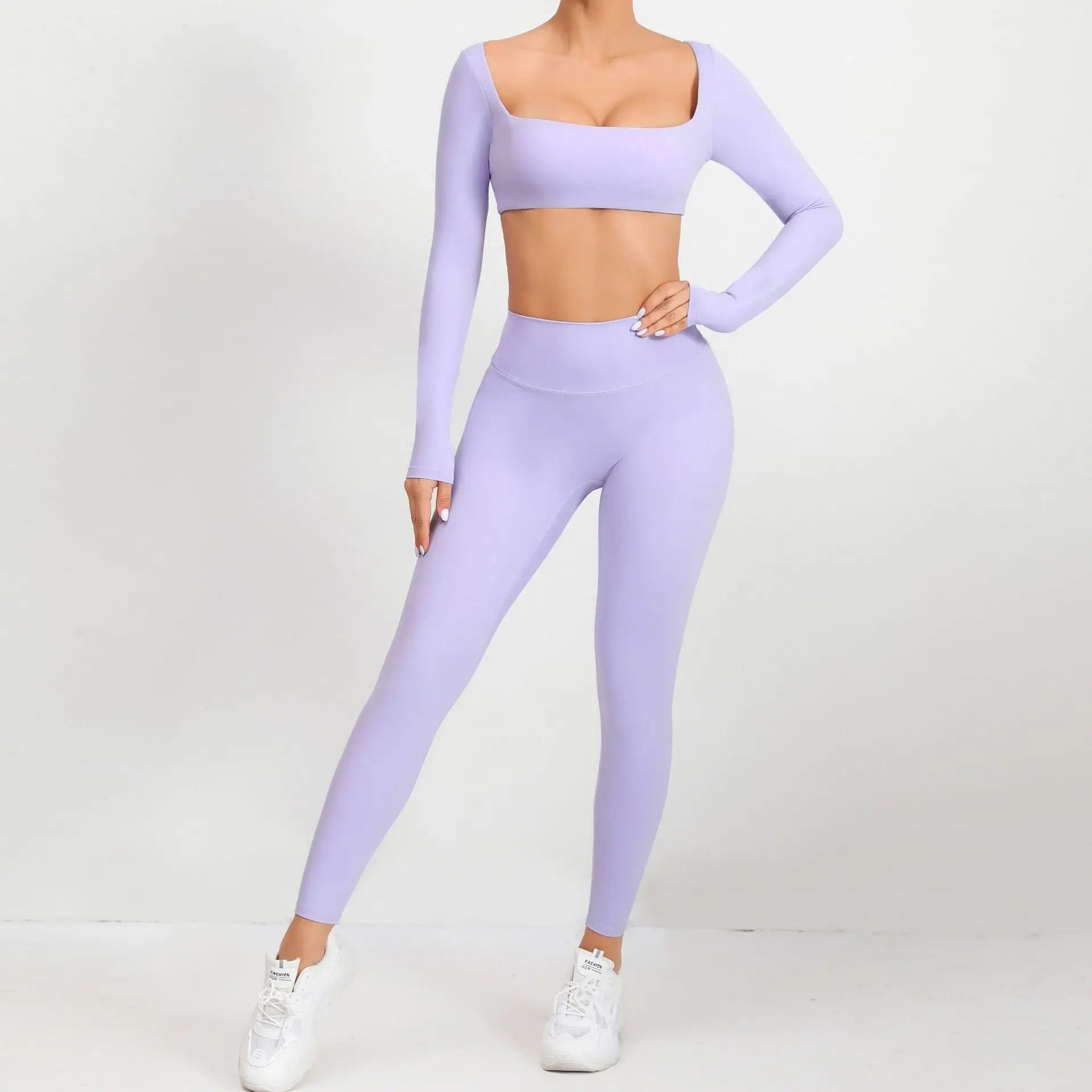 Seamless Long Sleeve Workout Set