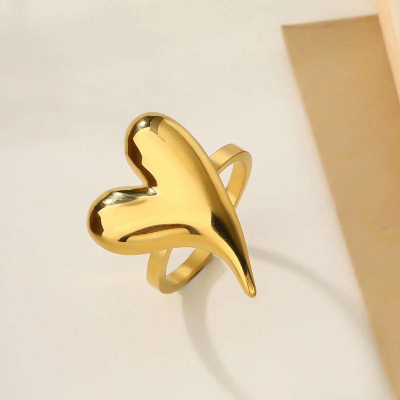 Open Heart Wrap Adjustable Ring