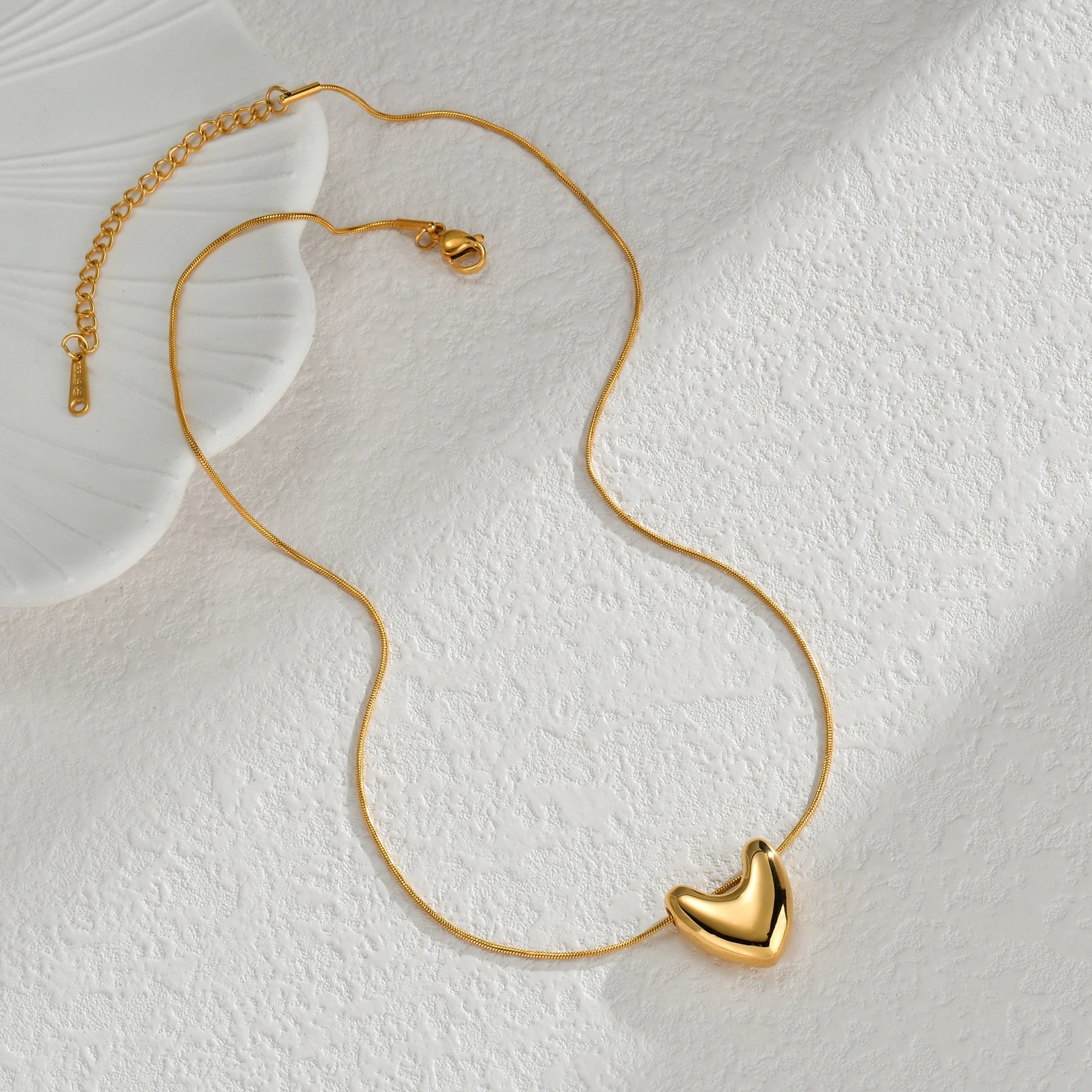 Bold Heart Pendant Necklace