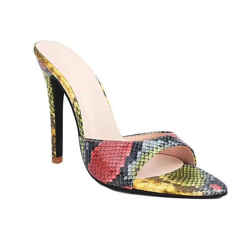 Serpentine Slip-On Heels