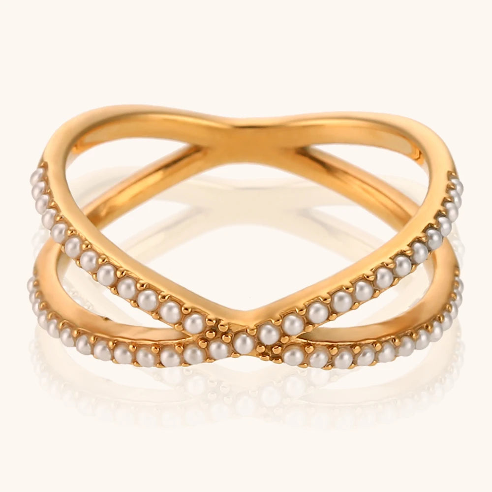 Crystal Crossover Ring