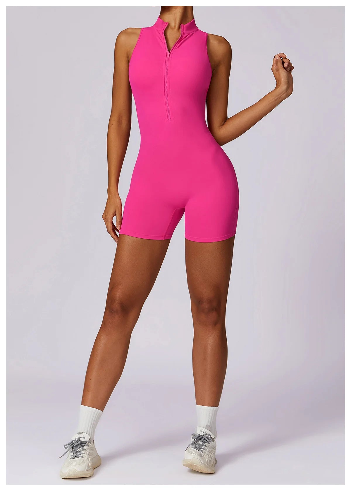 One Shoulder Biker Shorts Set