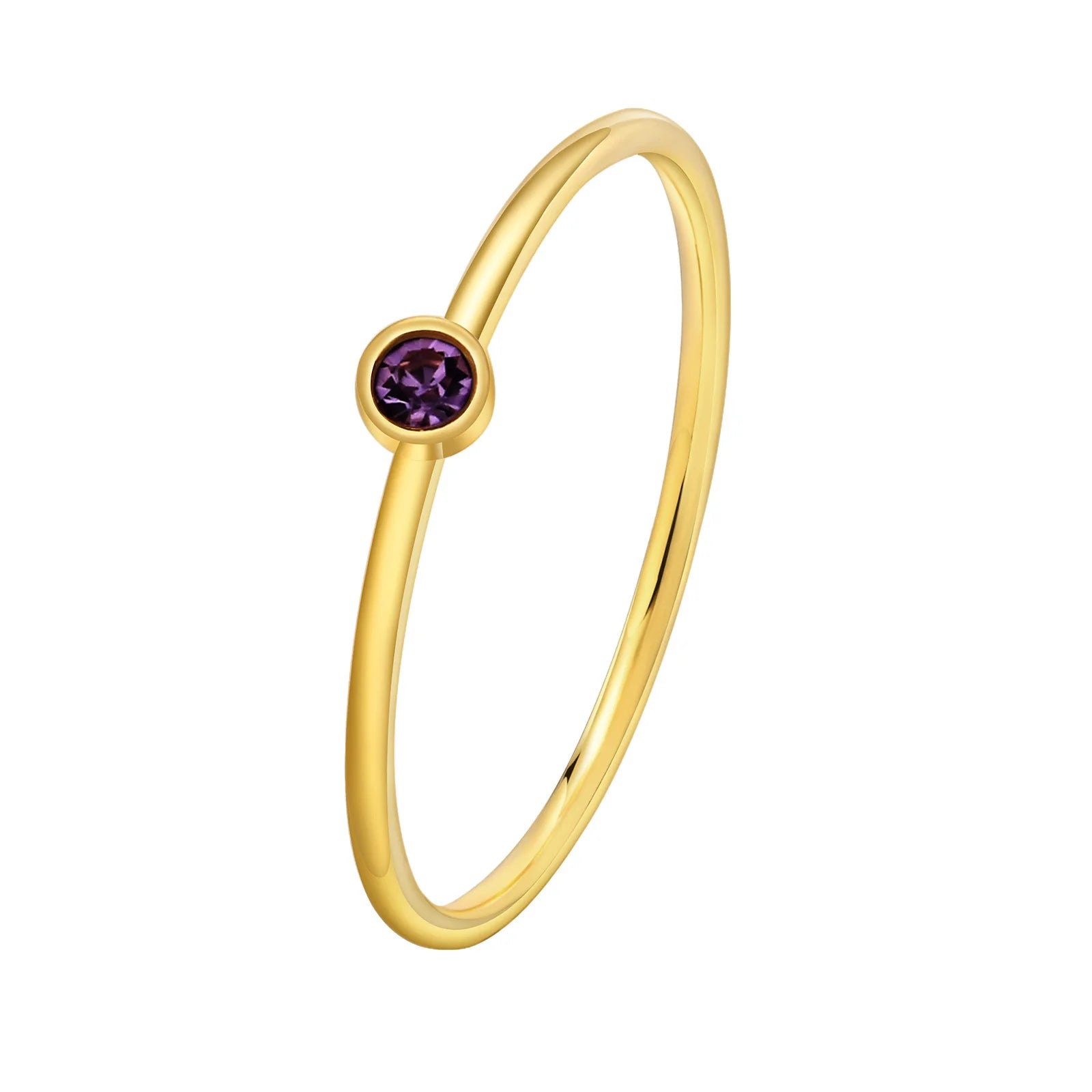 Dainty Birthstone Stacking Ring
