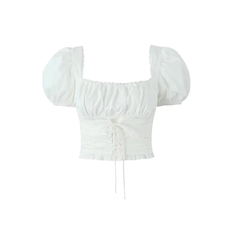 Puff Sleeve Corset Top