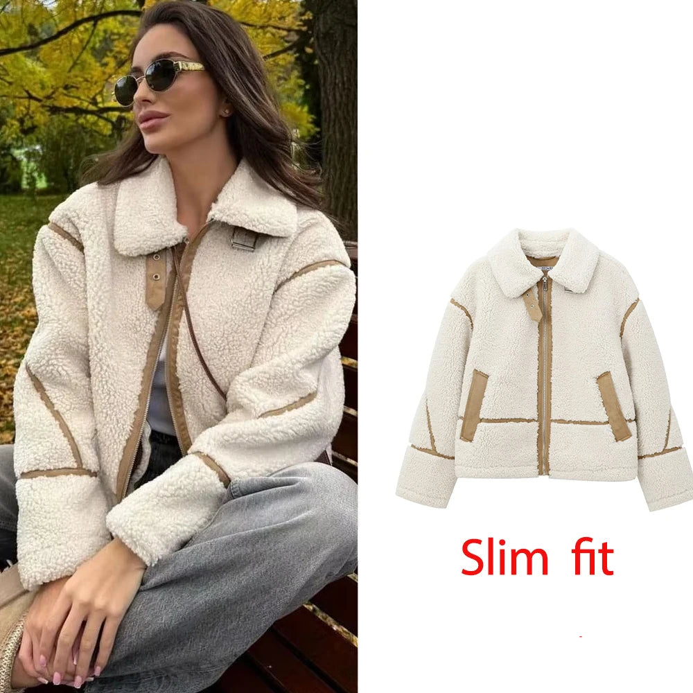 Oversized Sherpa Zip Jacket