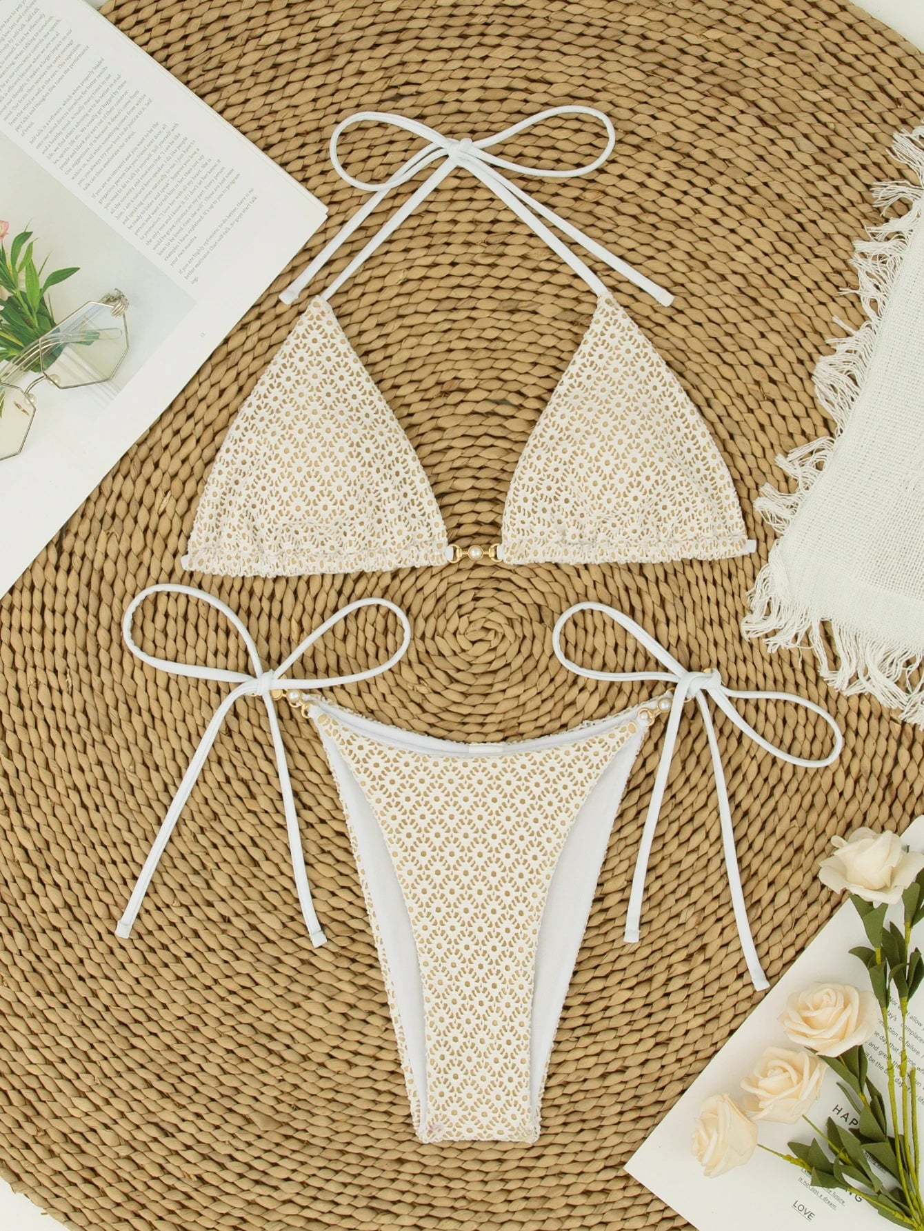 Boho Print Tankini Set with Skirt Cover-Up