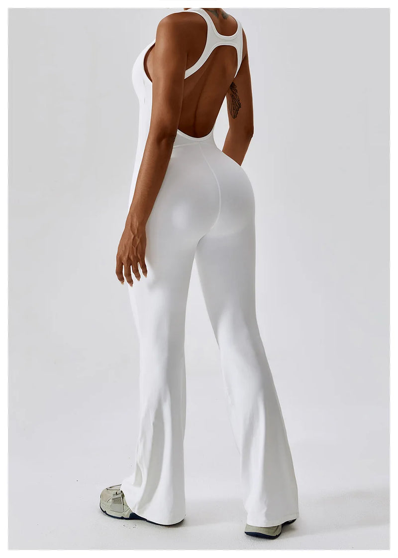 Open-Back Flare Jumpsuit