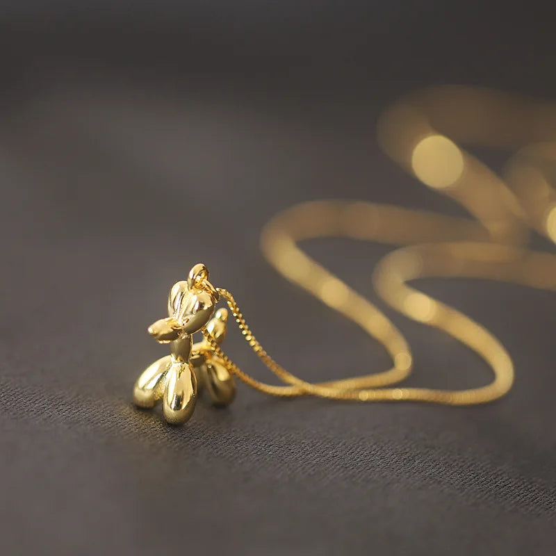 Balloon Dog Pendant Necklace