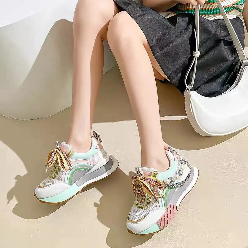 Multi-Color Statement Sneakers