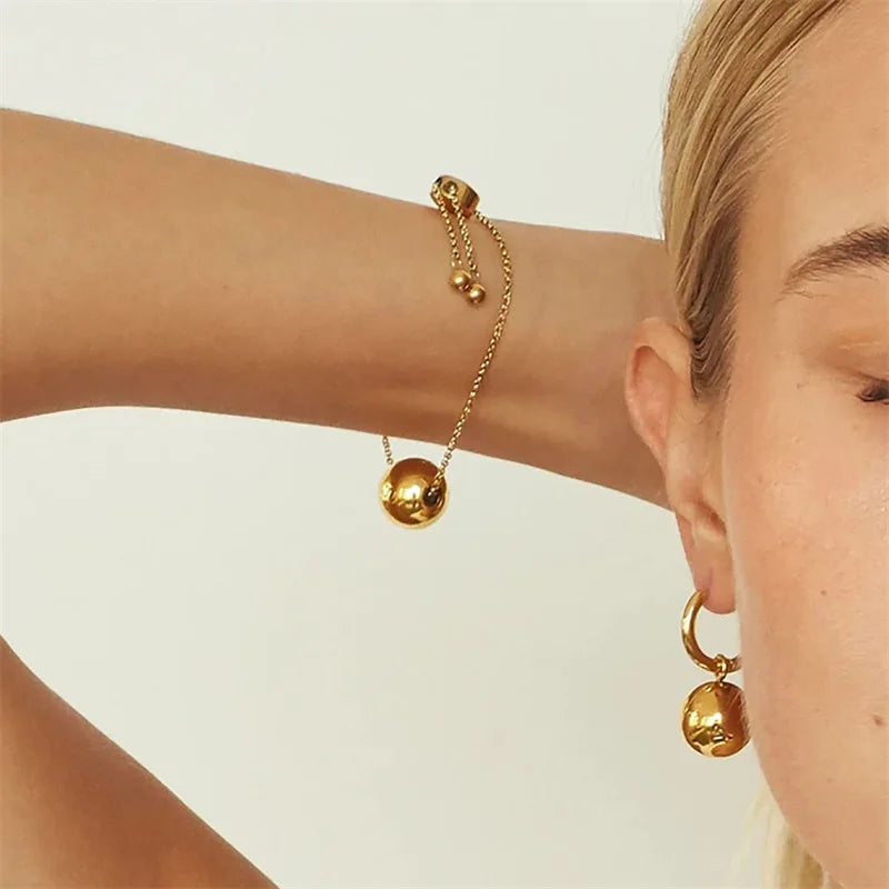 Golden Sphere Jewelry Set