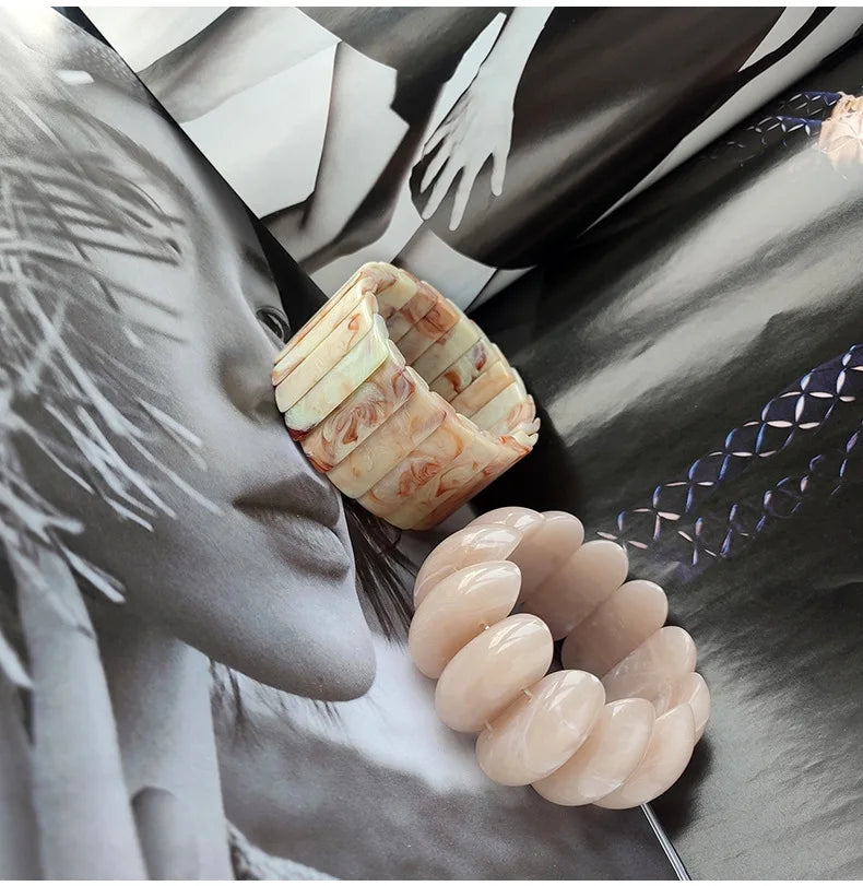 Chunky Resin Bracelet Set