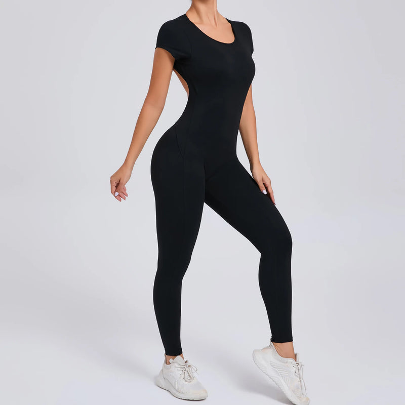 Short Sleeve Full Body Jumpsuit