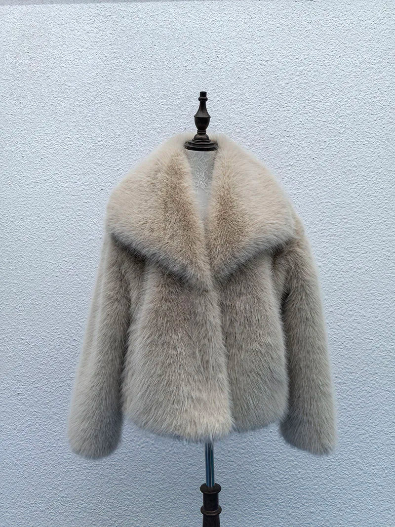 Espresso Luxe Fur Jacket