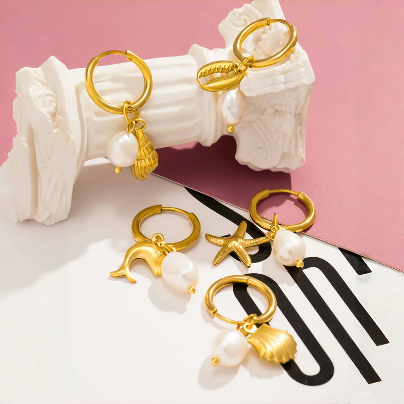 Sea Freshwater Earrings