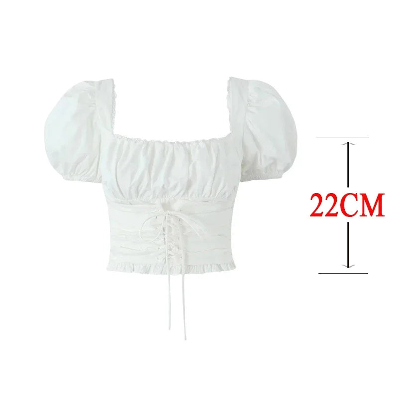 Puff Sleeve Corset Top